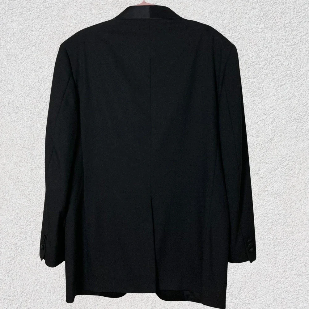 Jos. A. Bank 100% Wool Tuxedo‎ Jacket Men's 40L Black Shawl Lapel Formal Blazer